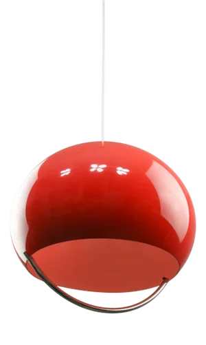 Italian Space Age Red Jolly Pendant Lamp from Guzzini