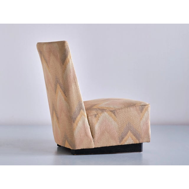 1930s Modernist Lounge Chair with Runner Legs by Willem Penaat for Metz & Co, 1935 For Sale - Image 5 of 9