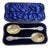 Antique Sterling Silver Fruit & Berry Serving Spoons, London, 1909 For Sale