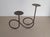 Vintage Double Loop Metal Candleholder For Sale - Image 4 of 8