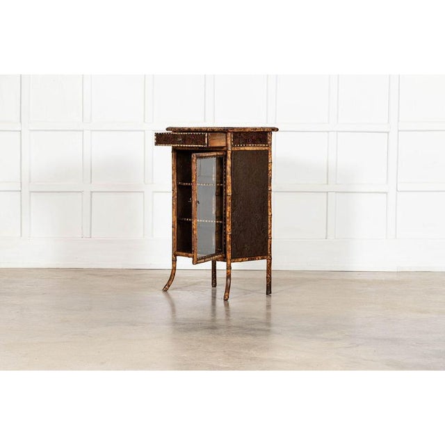 19th Century English Glazed Bamboo Bookcase, 1880 For Sale - Image 10 of 16