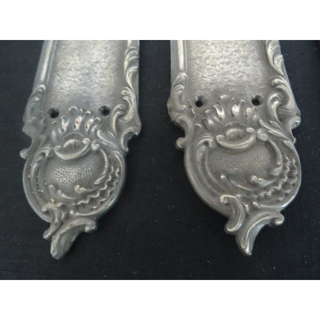 French Extra Large Vintage Black Plates For Sale - Image 3 of 5