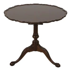 Baker Historic Charleston Chippendale Mahogany Tilt Top Table