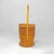 Mid-Century Modern Italian Round Rattan Umbrella Stand with Handle, 1960s For Sale - Image 3 of 18