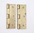 Mid 20th Century Pair of Vintage 1.875 X 3 In. Brass Plated Steel Cabinet Door Hinges For Sale - Image 5 of 5