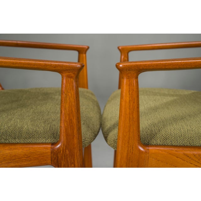 Danish Ella Chairs in Teak attributed to Arne Vodder for Vamo Sønderborg, 1960s, Set of 6 For Sale - Image 9 of 18