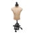 Mid 20th Century Industrial Tailor's Dress Form Mannequin on Cast Iron Spring Base For Sale