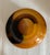 Mid-Century Modern Orange and Amber Swirl Glass Bowl For Sale - Image 3 of 4