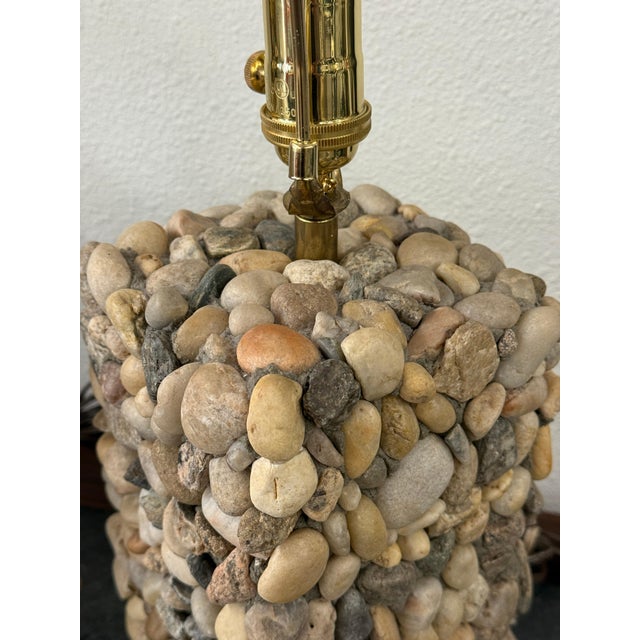1990s Lovely River Rock Lamps - a Pair For Sale - Image 17 of 18