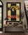 Monumental and visually striking vintage lithograph poster depicting the iconic Bugatti Type 46, originally designed in...