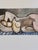 Paper After Pablo Picasso Reclining Nude on Blue Carpet. Abstract. Lithograph (Offset). For Sale - Image 7 of 10