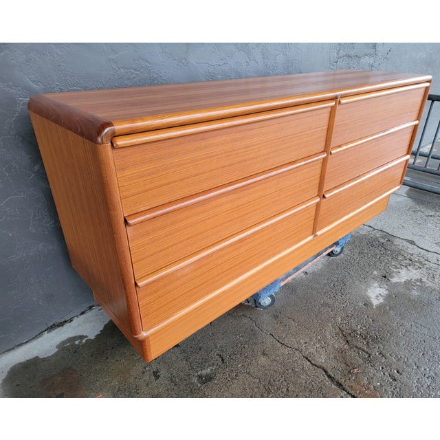 Fine Teak Danish Modern Low Dresser by Kibaek of Denmark For Sale - Image 11 of 18