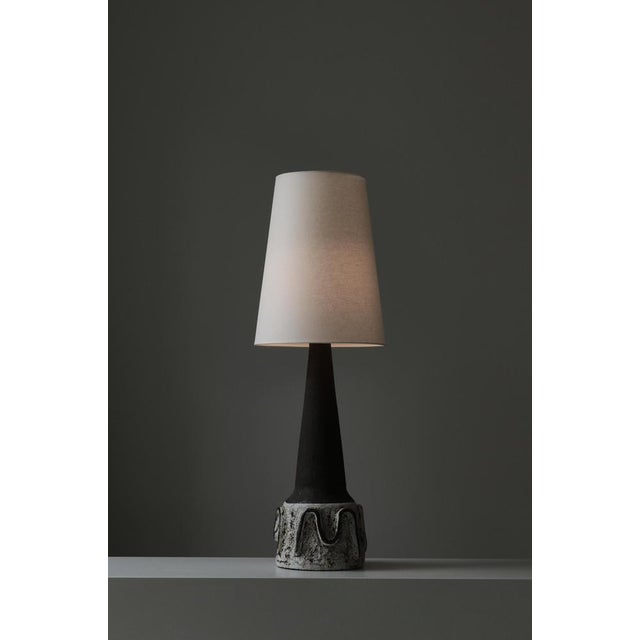 Kaare Klint Large Scandinavian Modern Stoneware Table Lamp from Henri Keramik, Denmark, 1960s For Sale - Image 4 of 14