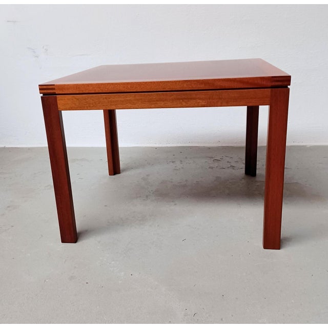 Fully Restored Danish Mahogany Side Table, 1970s For Sale - Image 3 of 5
