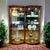 Henredon Henredon Set of 2 Cherry Wood Vitrine Illuminated Display Cabinets Book Matched Pair For Sale - Image 4 of 18