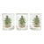 1990s Spode “Christmas Tree” Old Fashioned Tumbler Drinking Glasses - Set of 3 For Sale