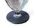 Art Deco Set 5 Vintage Black Footed & Rimmed Etched Crystal Glass Stemware Juice Glasses. 1930s For Sale - Image 3 of 8