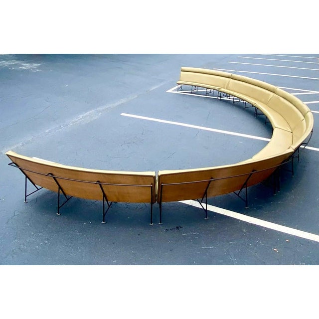 Metal Midcentury Gettysburg University Hatter Planetarium Benched Seating For Sale - Image 7 of 11