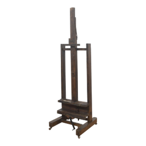 1950s Fully Adjustable Oak Artist’s Easel