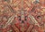 Antique Persian Heriz Serapi Rug, Hand-Knotted Wool, All-Over Geometric Pattern, Brick & Navy, 8x9 For Sale - Image 13 of 15