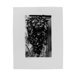 Lions Head Architectural Detail Photograph For Sale