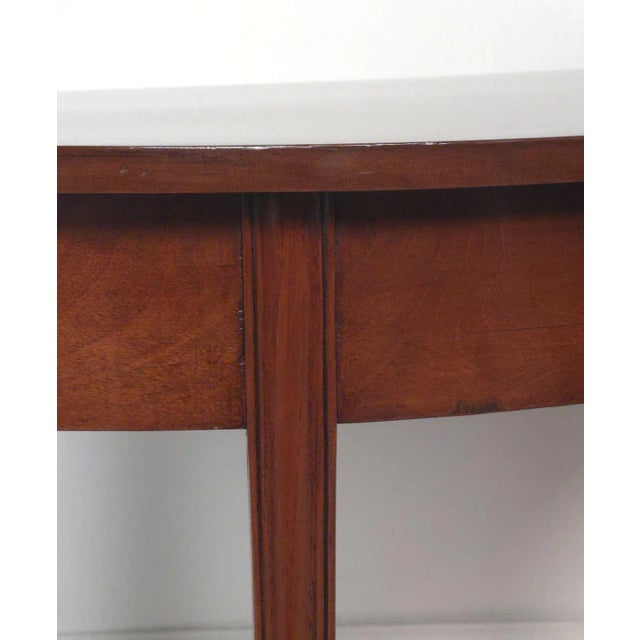 Wood Georgian Demilune Table, England Circa 1800 For Sale - Image 7 of 9
