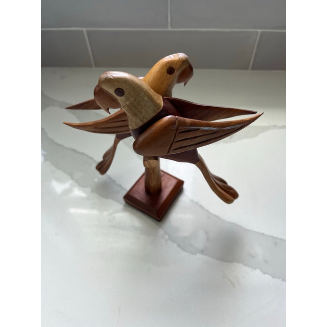 Brown Mid Century Danish Modern Parrots on a Branch For Sale - Image 8 of 12