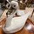 Mid-Century Modern Vintage Hand Carved and Painted Solid Wood Carved Swan For Sale - Image 3 of 6
