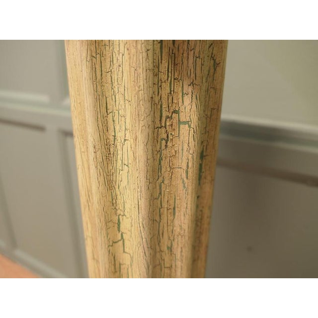 Vintage Classical Columns in Distressed Crackle Finish, 1960, Set of 2 For Sale - Image 6 of 7