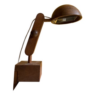 Wooden Table Lamp by Paolo Pallucco, 1970s For Sale