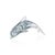 Glass Marinella Decorative Gray Glass Dolphin, Medium For Sale - Image 7 of 7