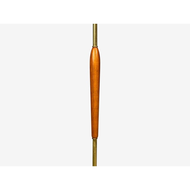Brass Swedish Modern, Standing Lamps, Teak, Brass, Sweden, 1940s For Sale - Image 8 of 13