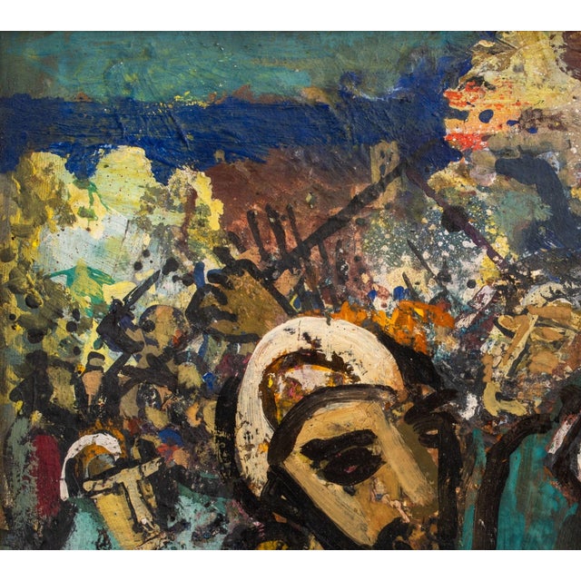 1960s Gunnar Ditlefsen Expressionist Oil on Panel, 1965 For Sale - Image 5 of 9