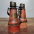 Early 20th Century Leather-Cased Binoculars – 5.5" Brass & Leather Field Glasses With Case For Sale - Image 9 of 9