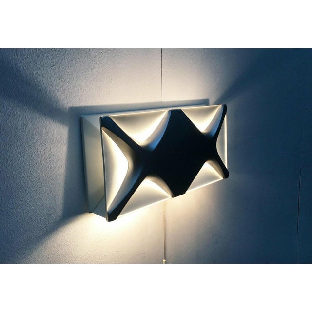 Mid-Century Space Age Cross Oyster Style Wall Lamp by Klaus Link for Heinz Neuhaus Leuchten, Germany, 1960s, Set of 2 For Sale - Image 13 of 18