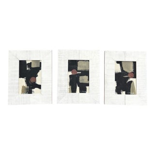Contemporary Three Original Stephen Heigh Abstract Paintings “Ecosystem #1-3” -Set of Three For Sale