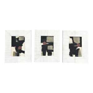 Contemporary Three Original Stephen Heigh Abstract Paintings “Ecosystem #1-3” -Set of Three