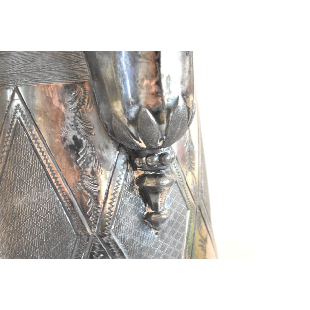 Metal Antique C.1860-1870 Reed & Barton Stimpson Silver Plate Water Pitcher For Sale - Image 7 of 13
