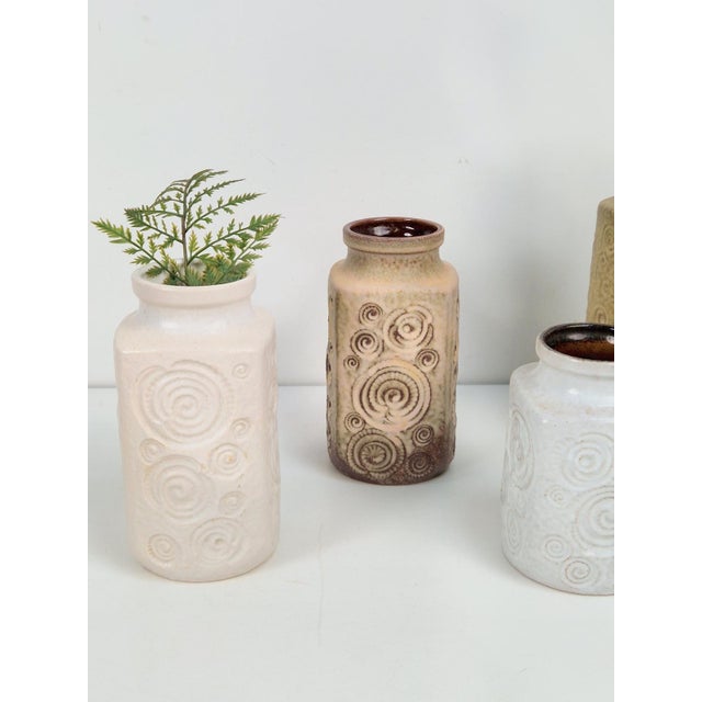 Vintage Jura Vases from Scheurich Ceramic, W. Germany 1970s, Set of 5 For Sale - Image 6 of 10