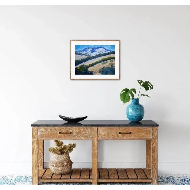 Contemporary Mt. Diablo, Original Impressionist Landscape Oil Painting For Sale - Image 3 of 7