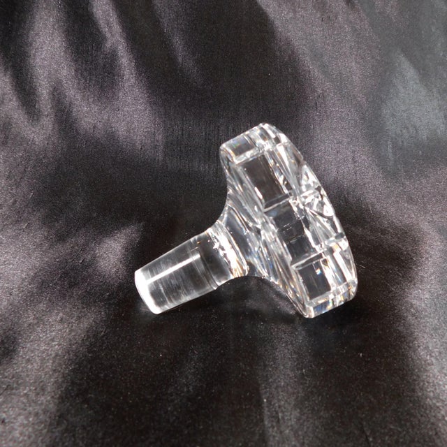 1960s 1960s Cut Crystal Square Decanter For Sale - Image 5 of 6