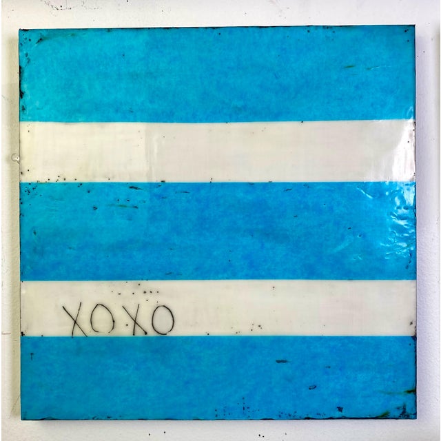 Original Encaustic Mixed Media Painting by Gina Cochran - "Go-Go Honey Bee" For Sale - Image 4 of 11