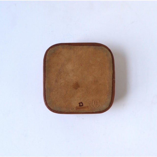 Leather Suede Jewelry Catchall For Sale - Image 11 of 11