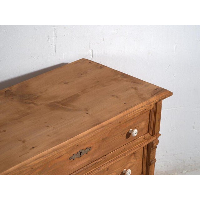 Rustic Antique Pine Chest of Drawers For Sale - Image 3 of 12