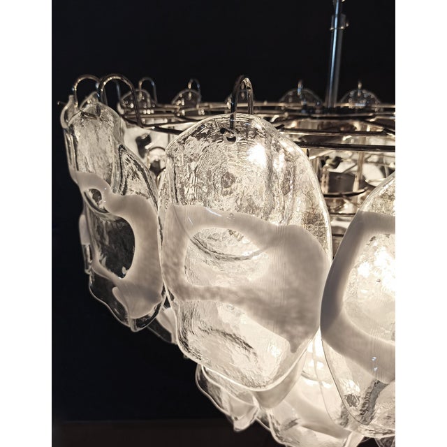 Large Vintage Italian Murano Chandelier by Vistosi, 1990s For Sale - Image 9 of 18