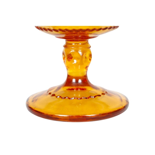 Mid 20th Century Mid 20th Century Colony Crown Topaz Amber Glasses, Set of 8 For Sale - Image 5 of 8