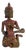 Vintage Polychrome Wood Thai Musican Figurine, 1960s For Sale