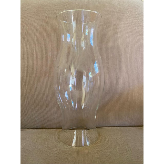 Colonial Williamsburg Style Glass Hurricane Candle Shade Globe 16-1/4” tall 5.5” diameter