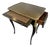 French Napoleon III Ebonized Mechanical Writing Table & Vanity, 19th Century For Sale