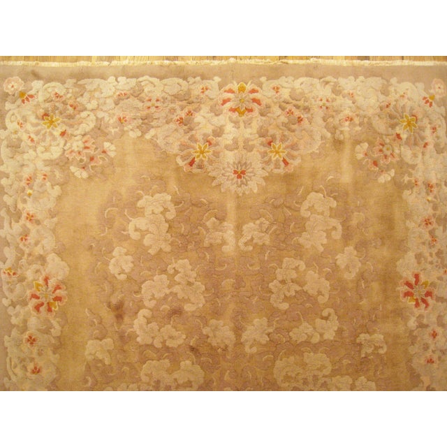 Vintage Chinese Decorative Oriental Rug in Gallery Size For Sale - Image 9 of 11